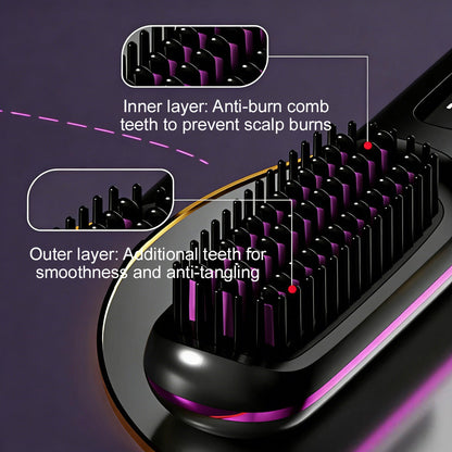 🔥 The First Smart Styling Brush for Short Hair – Precise, Safe & Effortless