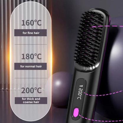 🔥 The First Smart Styling Brush for Short Hair – Precise, Safe & Effortless