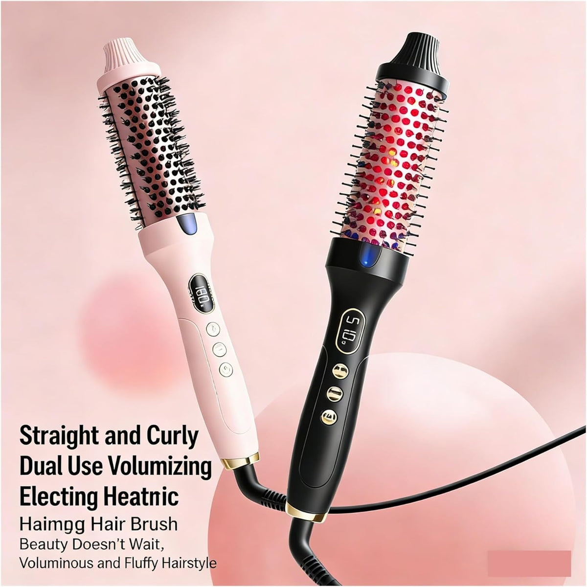 ♥️🪮 3-in-1 Ionic Hair Straightening Brush